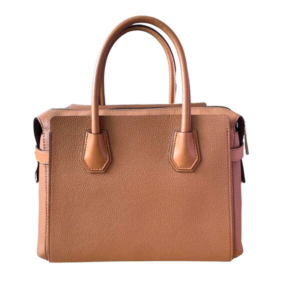 Michael Kors Brown Leather Satchel Bag with lock charm - Picture 5 of 14